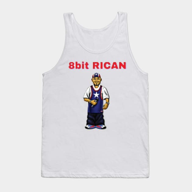 8Bit Rican Tank Top by oteroism